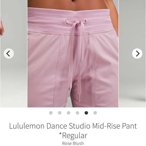 Lululemon Dance Studio Mid Rise Pant Regular Rose Blush Size 4 - Picture 5 of 15